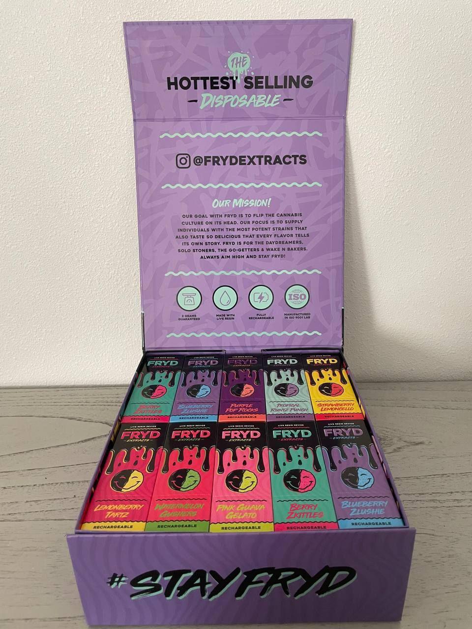 WhatsApp Image 2024 12 01 at 4.38.05 AM 1 Fryd Extracts Live Resin Master box (Mixed flavors) - Image 2